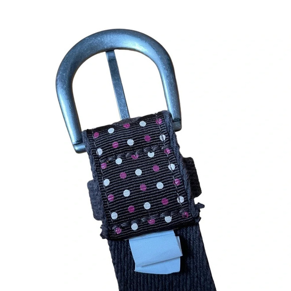 AMERICAN EAGLE BROWN POLKA DOT CANVAS BELT - Picture 8 of 8